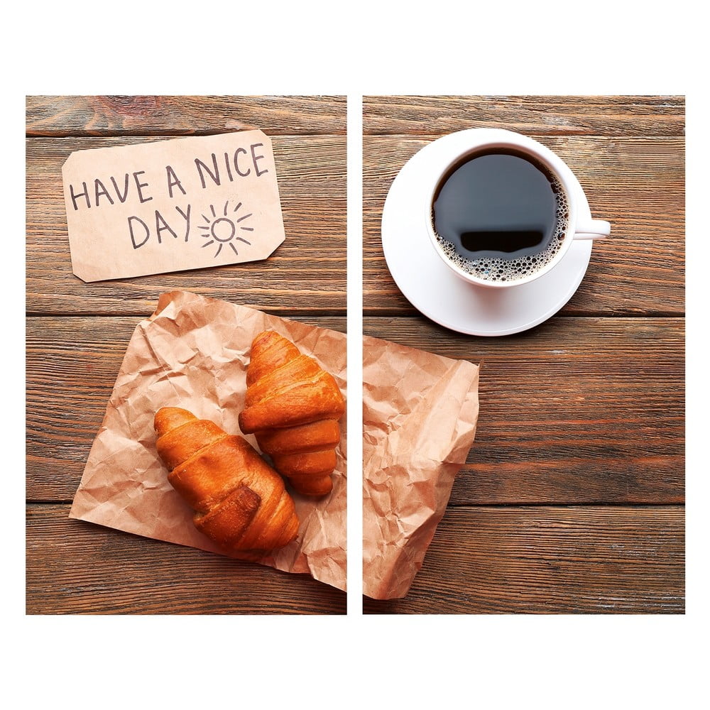 Kryty na sporák z tvrdeného skla v súprave 2 ks 52x30 cm Nice Day - Allstar