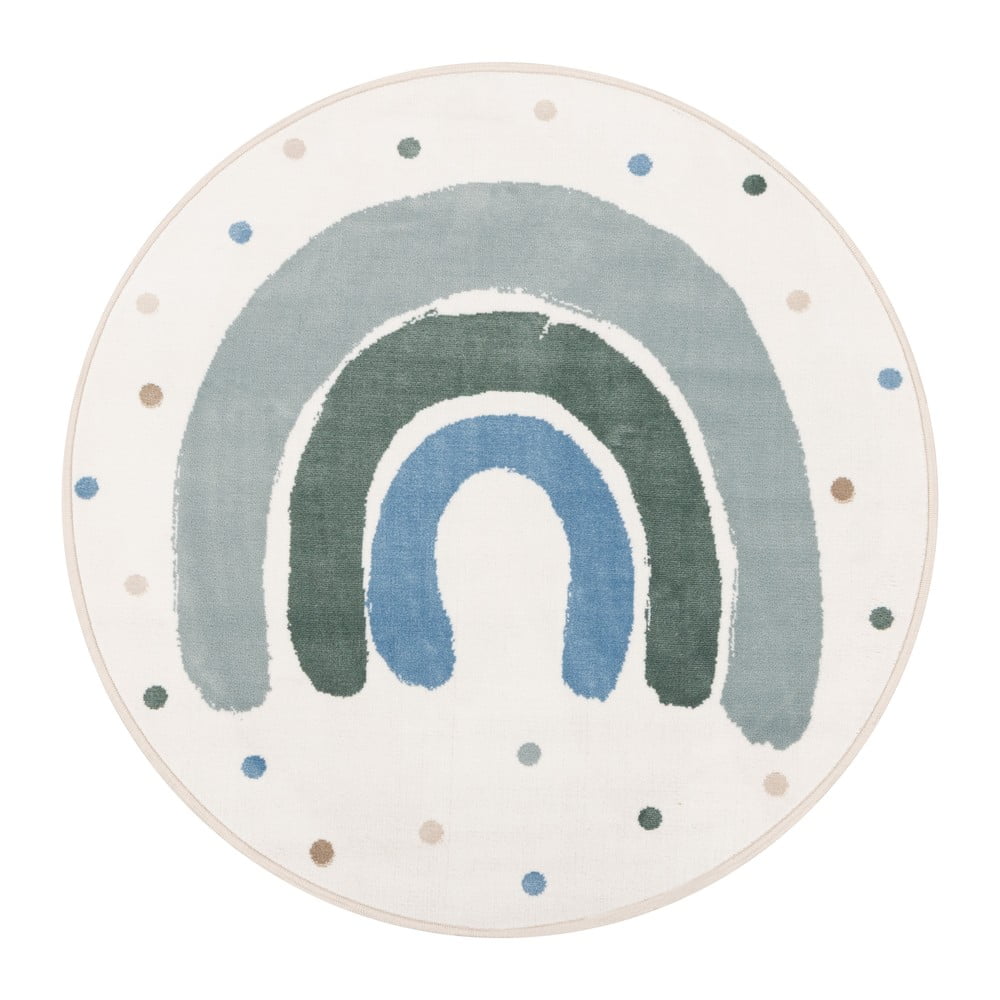 Zelený/slonovinový detský koberec ø120 cm Joyful Mint – FD