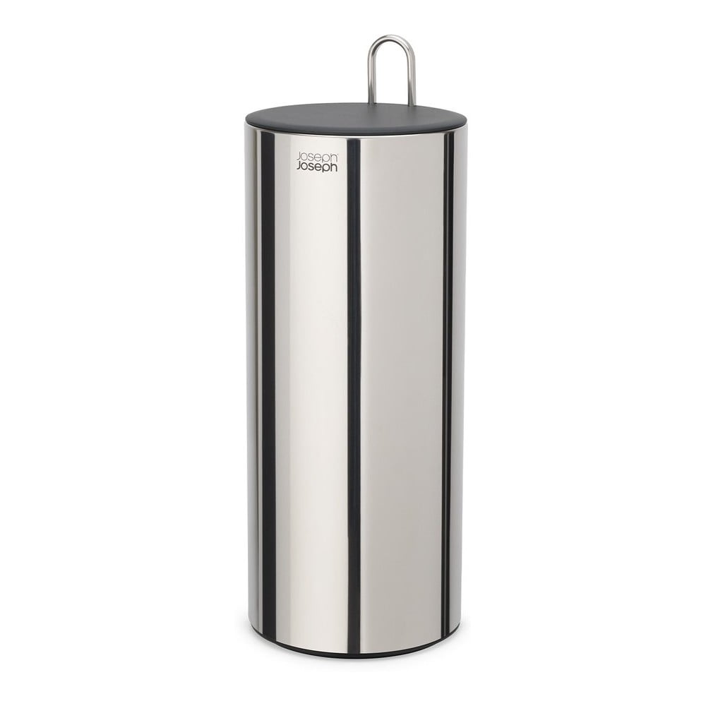 Kovový stojan na toaletný papier v striebornej farbe Luxe – Joseph Joseph