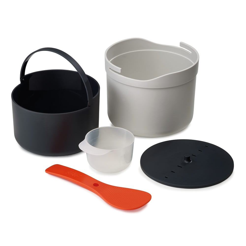 Oranžovo–sivá súprava na prípravu ryže M–Cuisine – Joseph Joseph