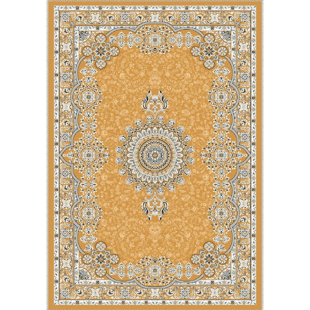 Žltý koberec Vitaus Luka