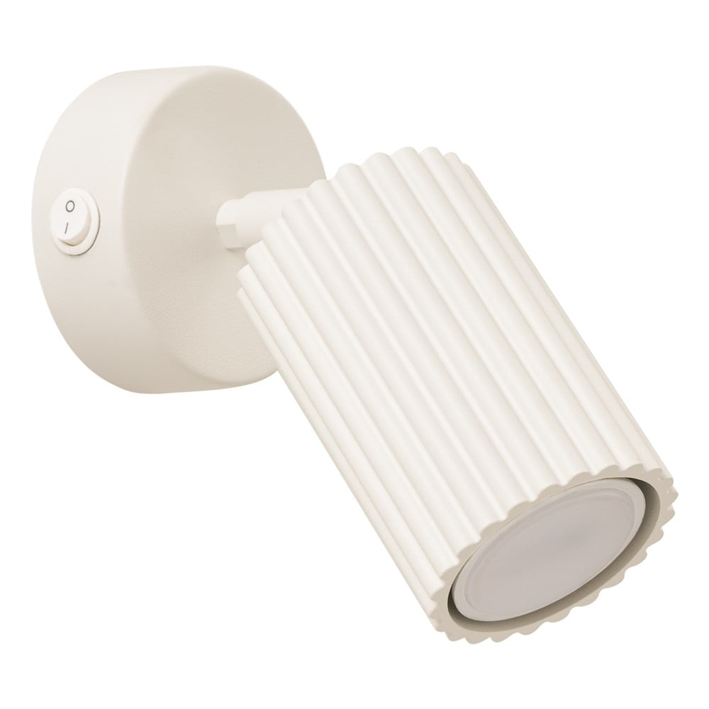 Krémovobiele bodové svietidlo 8x16 cm Gleam – Sollux