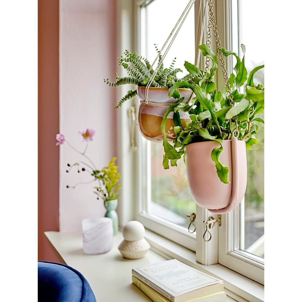 Kovový závesný obal na kvetináč Kati – Bloomingville