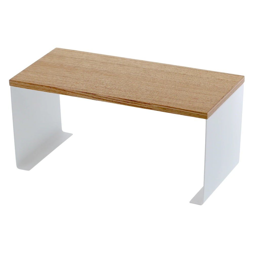 Biela/v prírodnej farbe kovová prídavná polička 30