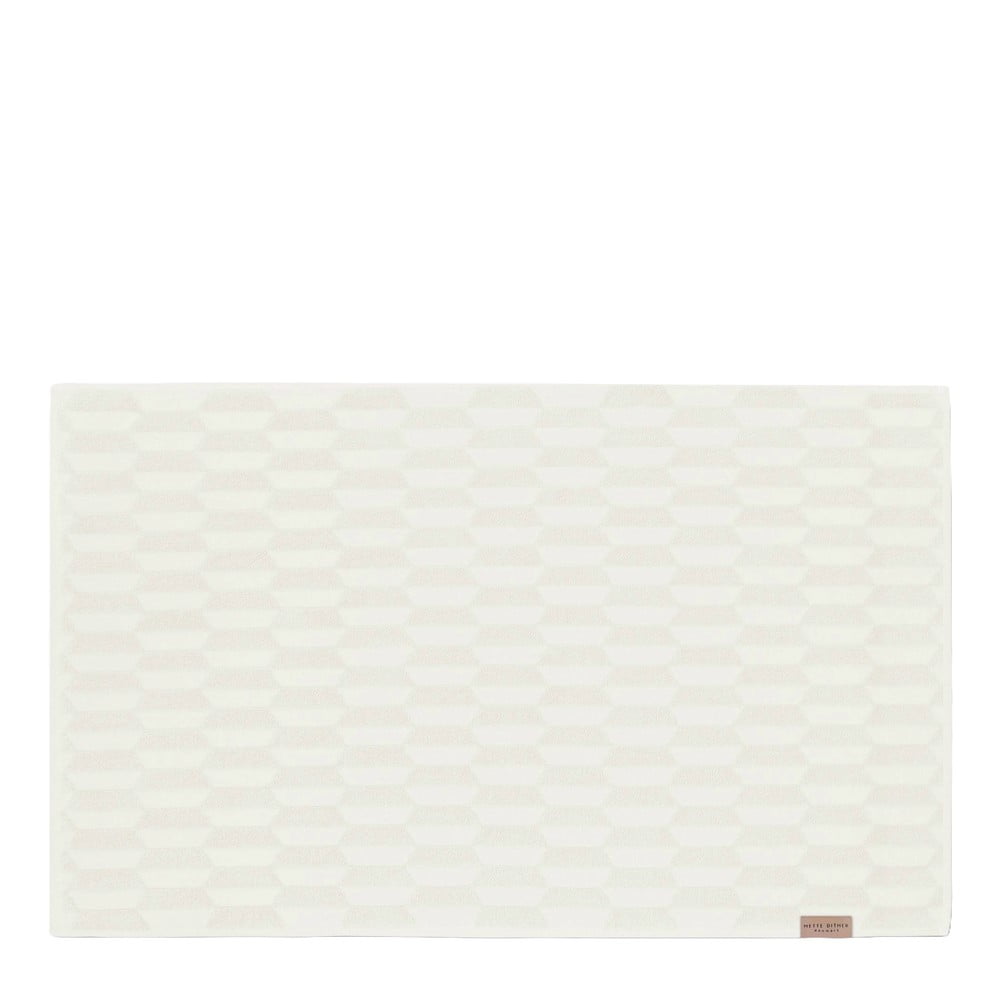 Krémovobiela kúpeľňová predložka 50x80 cm Geo - Mette Ditmer Denmark