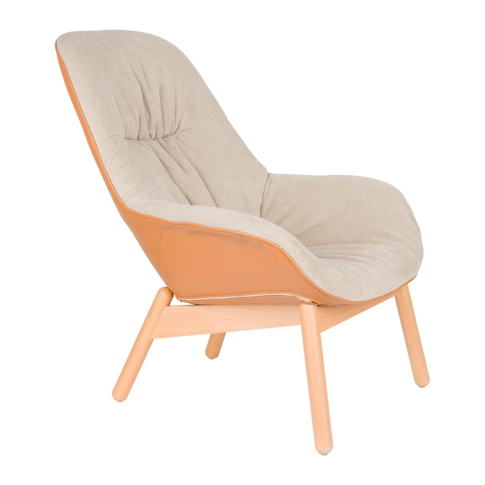 Béžové kreslo Duke – White Label