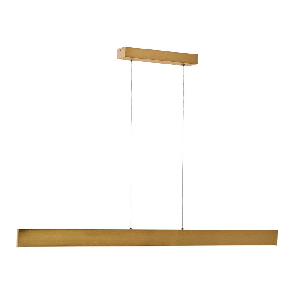 LED závesné svietidlo v zlatej farbe s kovovým tienidlom Boadella – Kave Home