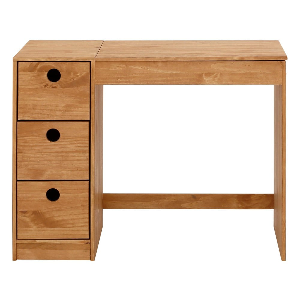 Pracovný stôl z borovicového dreva 50x100 cm Alpi – Støraa