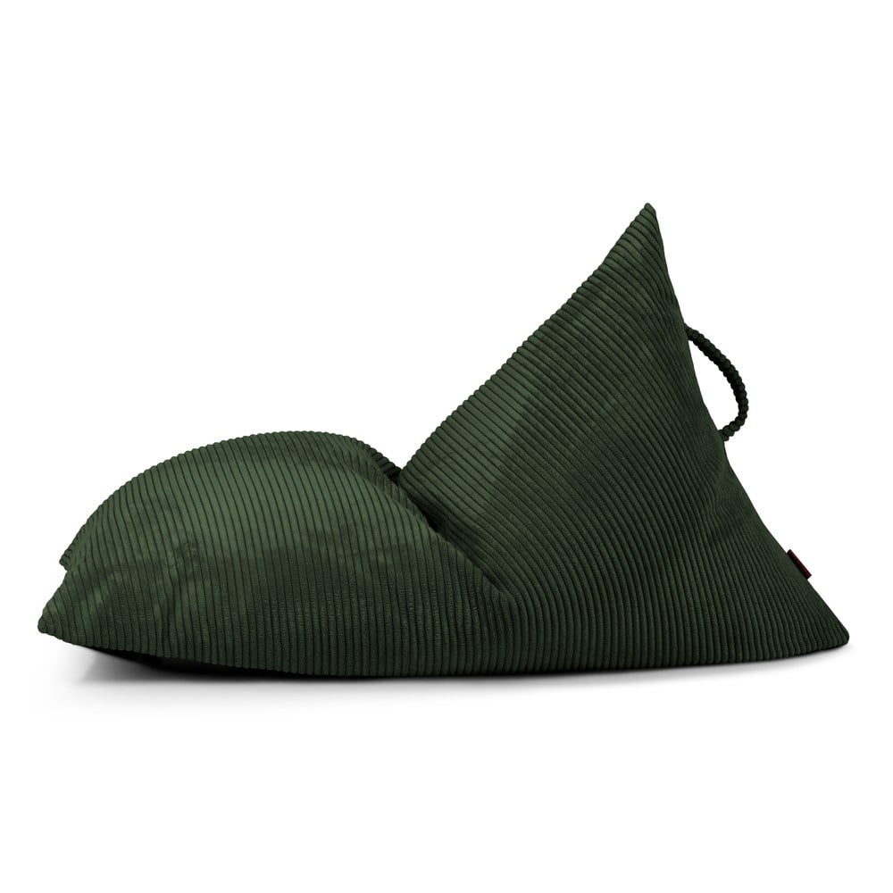 Zelený menčestrový detský sedací vak Razzy – SLOWDOWN