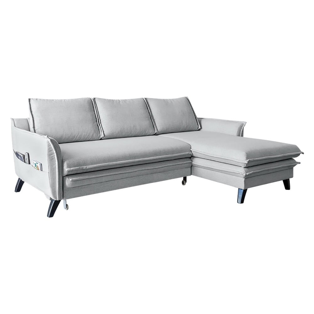 Svetlosivá rozkladacia rohová pohovka Miuform Charming Charlie