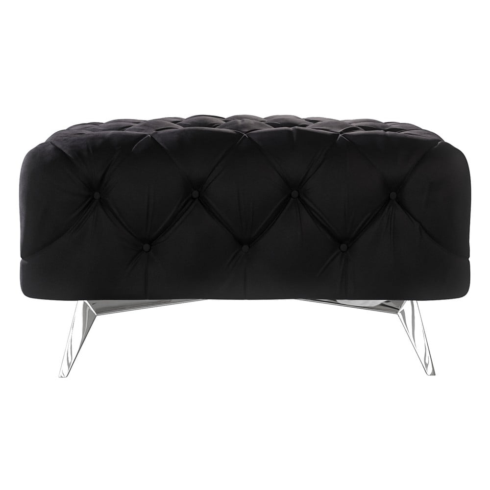 Čierna zamatová podnožka Chelsea – Ropez