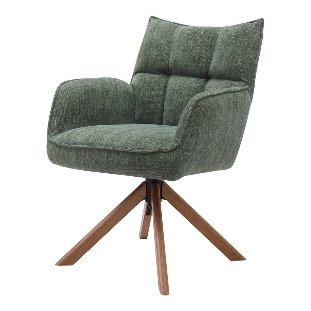 Zelené čalúnené jedálenské kreslá v súprave 2 ks Marilla – Unique Furniture