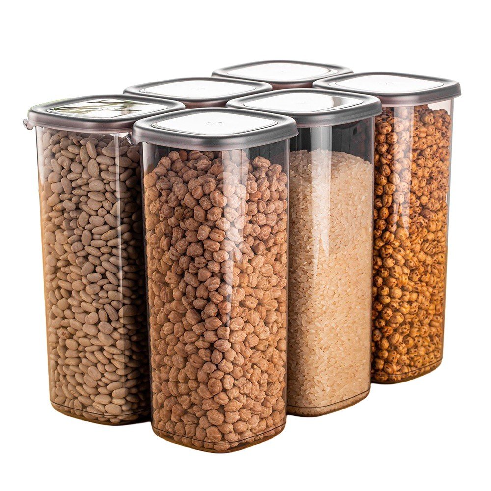 Plastové dózy v súprave 6 ks na potraviny Fresco – Hermia