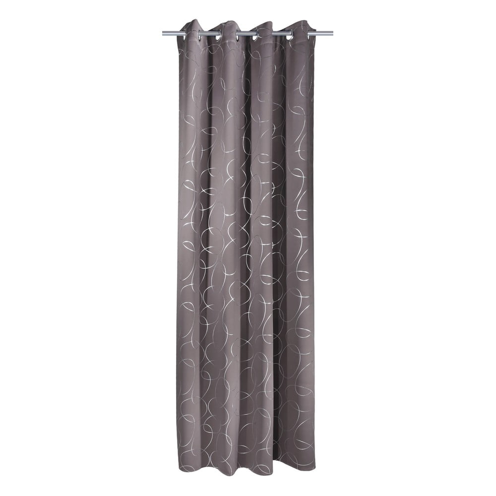 Tmavosivý záves 135x245 cm Circles – Sehlbach