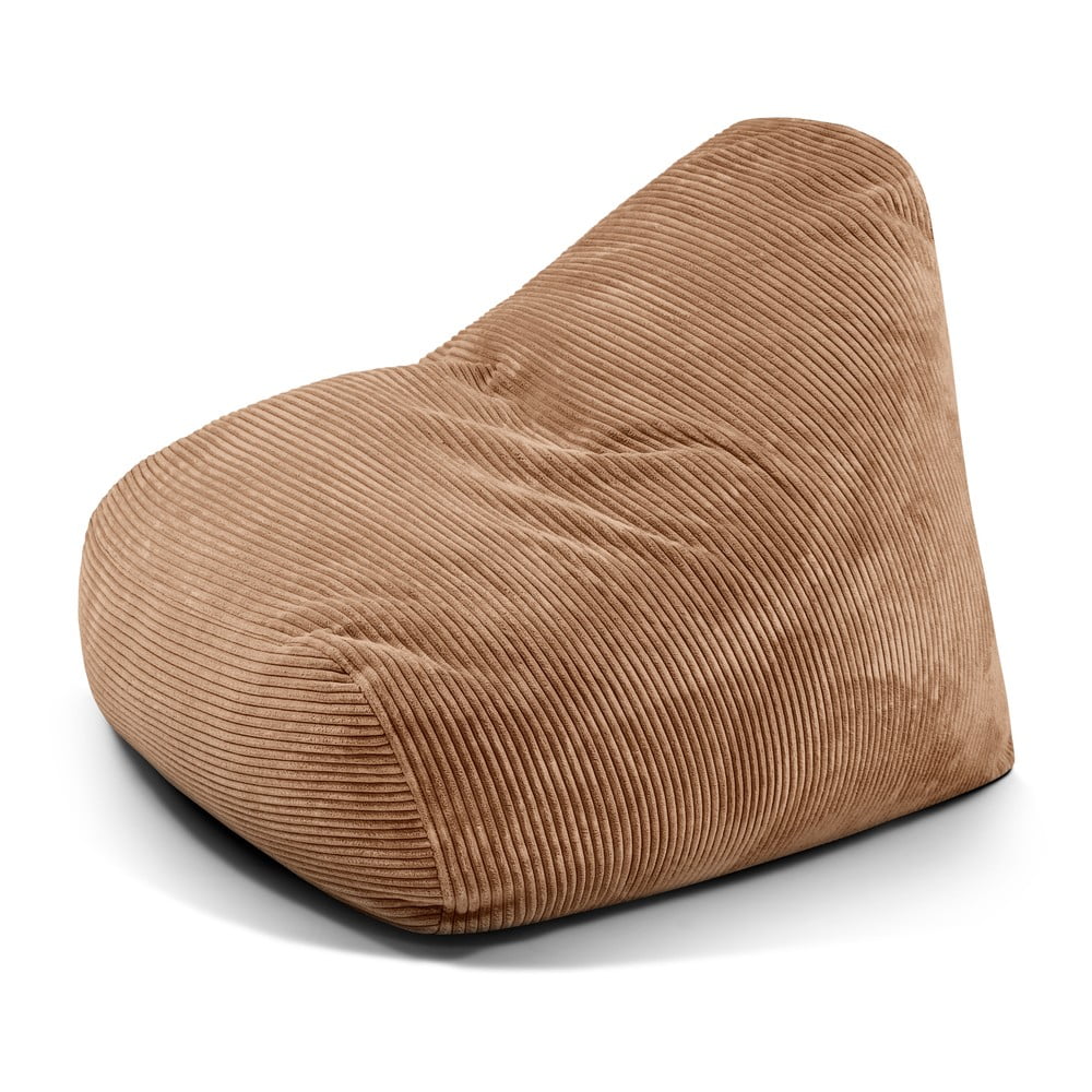 Hnedý menčestrový sedací vak Snug 100 – SLOWDOWN