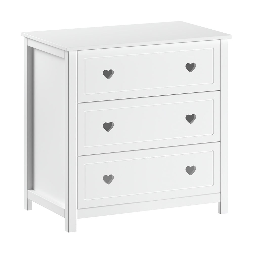Biela detská komoda 90x89x57 cm Amori – Vipack