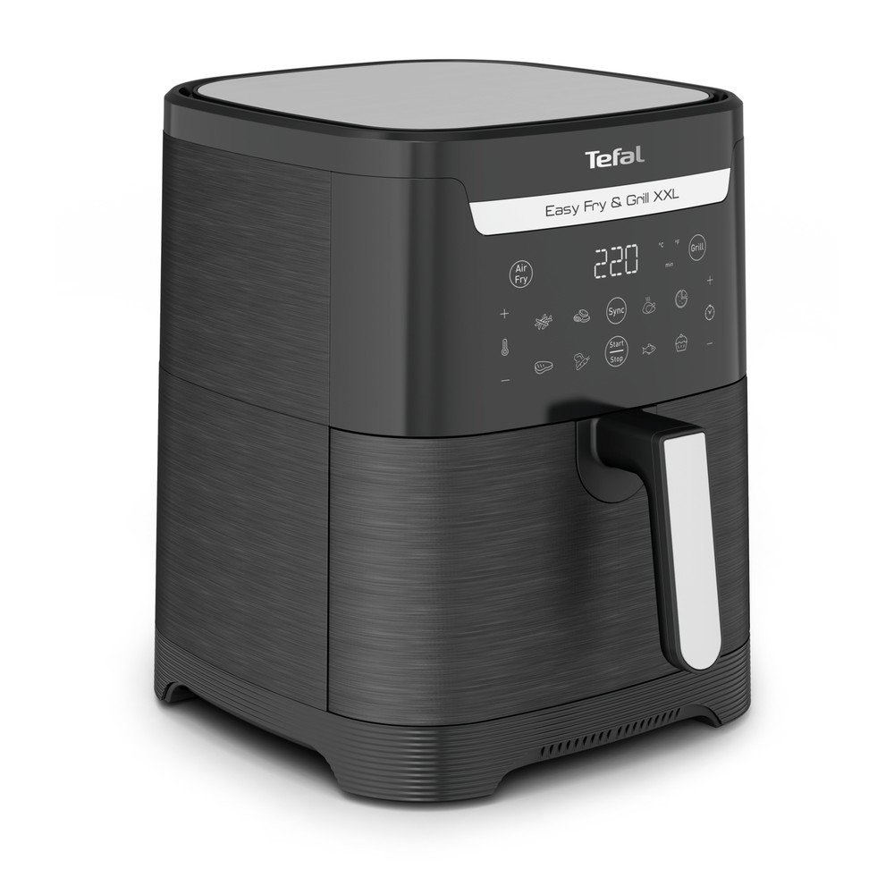 Čierna teplovzdušná fritéza Easy Fry & Grill XXL EY801815 – Tefal