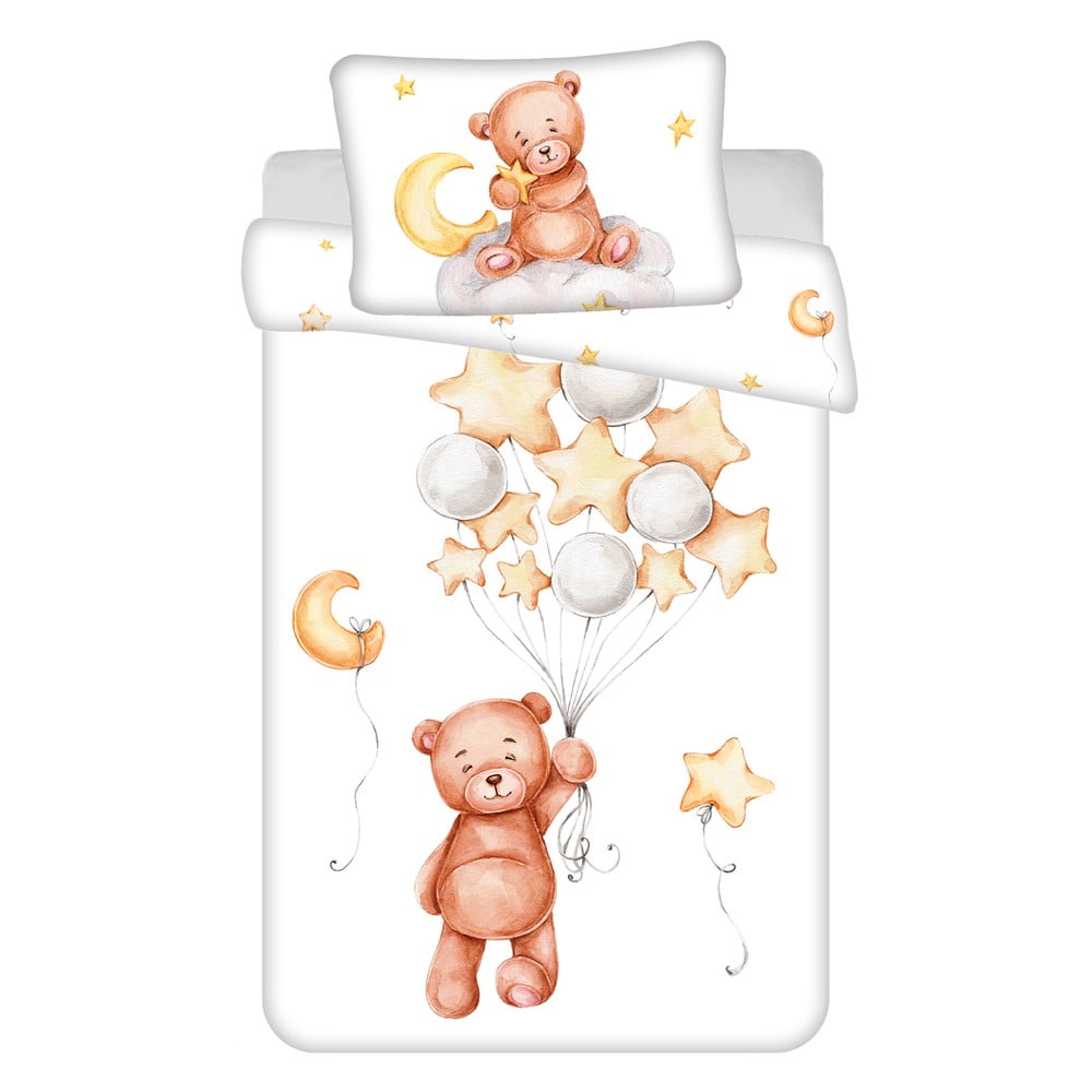 Bavlnené detské obliečky do postieľky 100x135 cm  Medvedík "Cute" – Jerry Fabrics