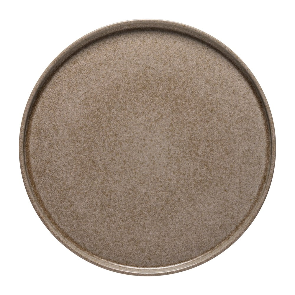 Hnedý tanier z kameniny ø 27 cm Redonda – Costa Nova