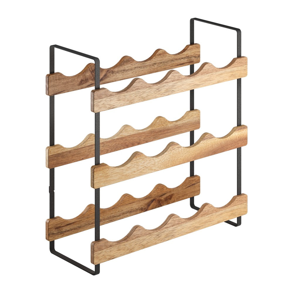 Drevený stojan na víno počet fliaš 12 York – Metaltex