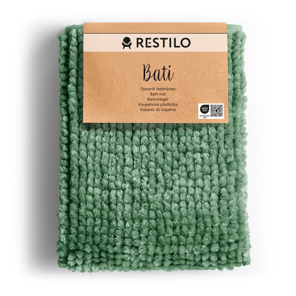 Zelená kúpeľňová predložka 70x120 cm Bati – Restilo