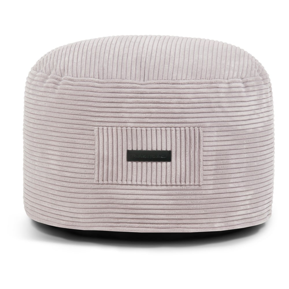 Svetlosivý menčestrový taburet Om 60 – SLOWDOWN