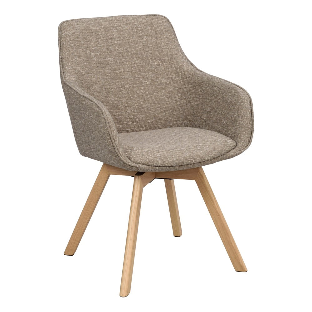 Béžové čalúnené jedálenské kreslá v súprave 2 ks Alison – Rowico