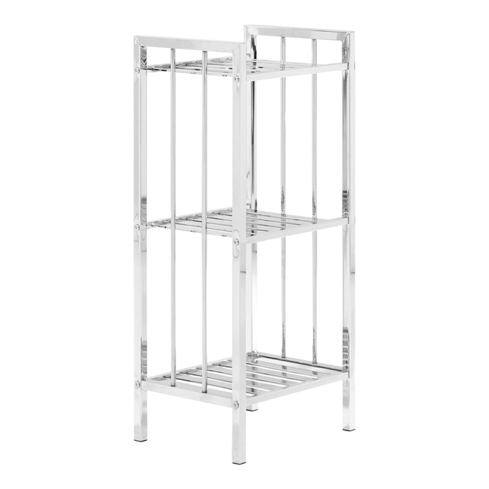 Kúpeľňový regál v striebornej farbe 33x73 cm – Premier Housewares