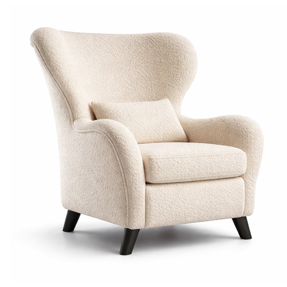 Béžové kreslo ušiak Miuform Miuf