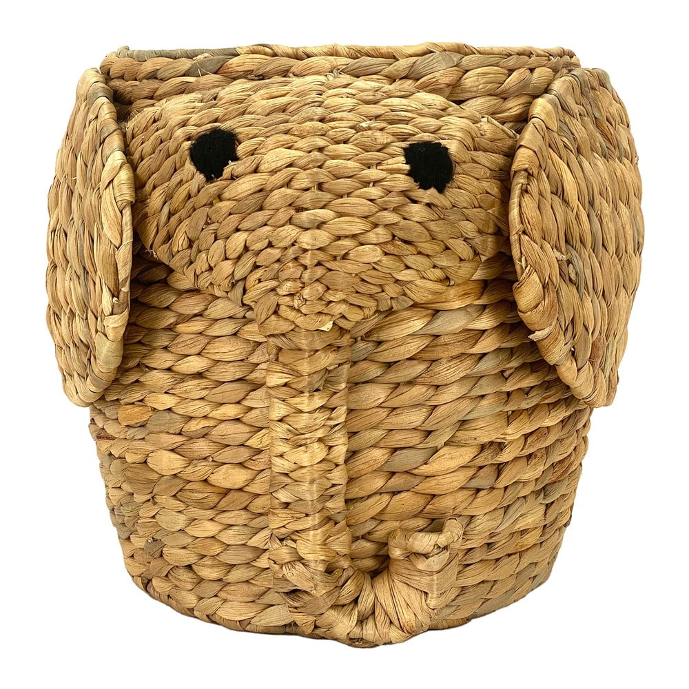 Detský kôš na hračky z vodného hyacintu v prírodnej farbe ø 30x35 cm Elephant – Compactor
