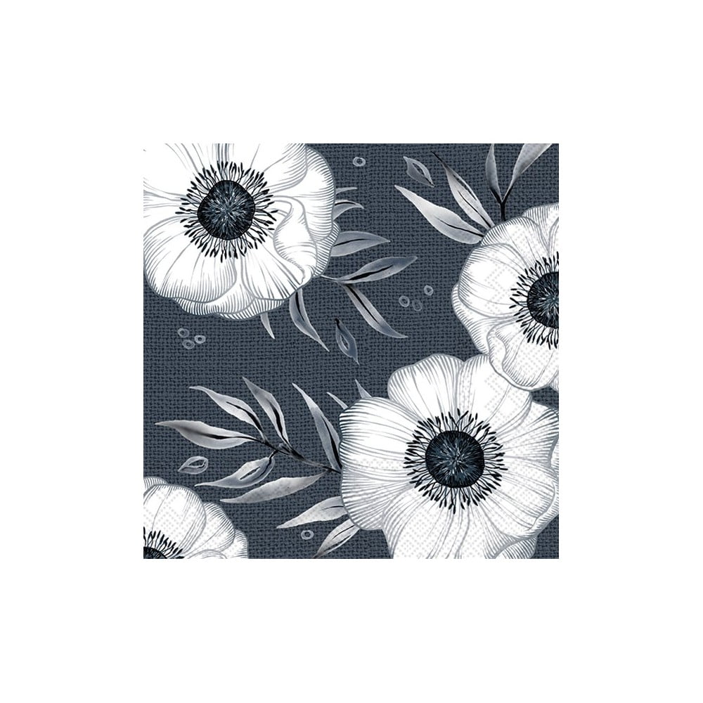 Papierové obrúsky v súprave 20 ks Holly Flower - IHR