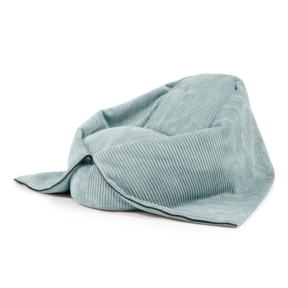 Menčestrový detský sedací vak v mentolovej farbe Cocoon 100 – SLOWDOWN