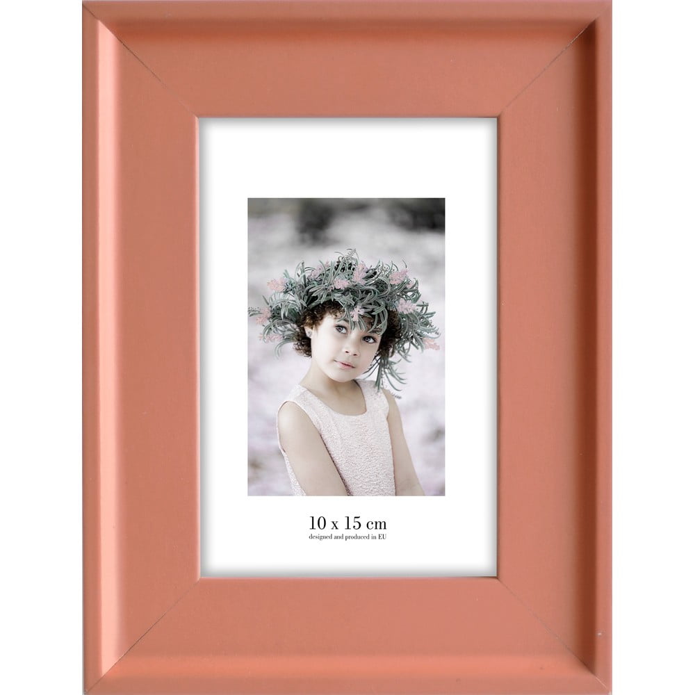 Oranžový nástenný rámček Styler Malaga