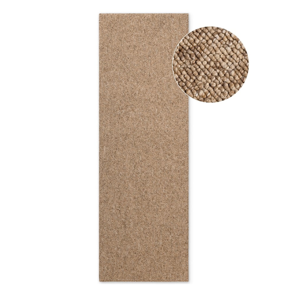 Svetlohnedý prateľný behúň 80x240 cm Rocco Caramel – Elle Decoration