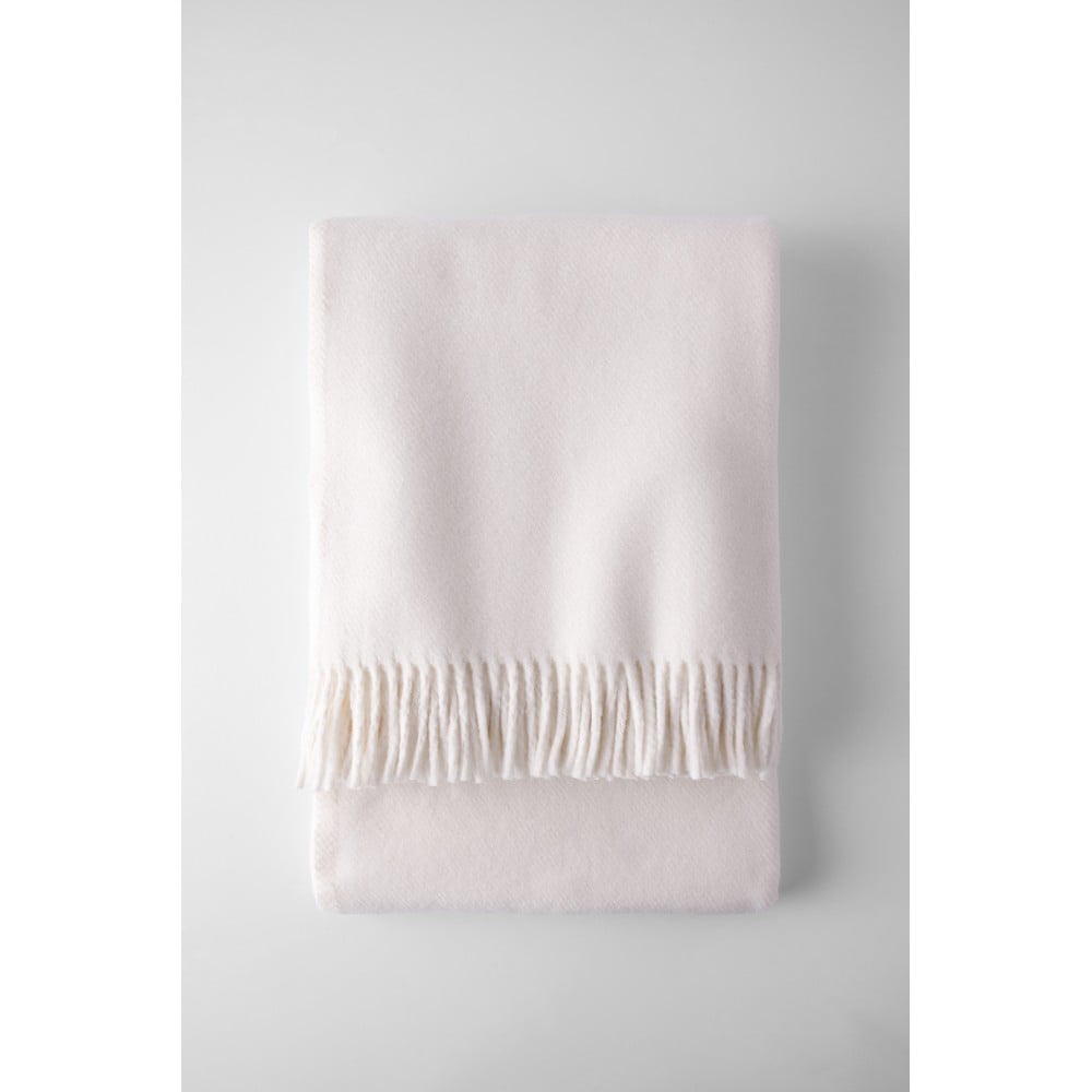 Krémovobiela deka s podielom bavlny Euromant Basics