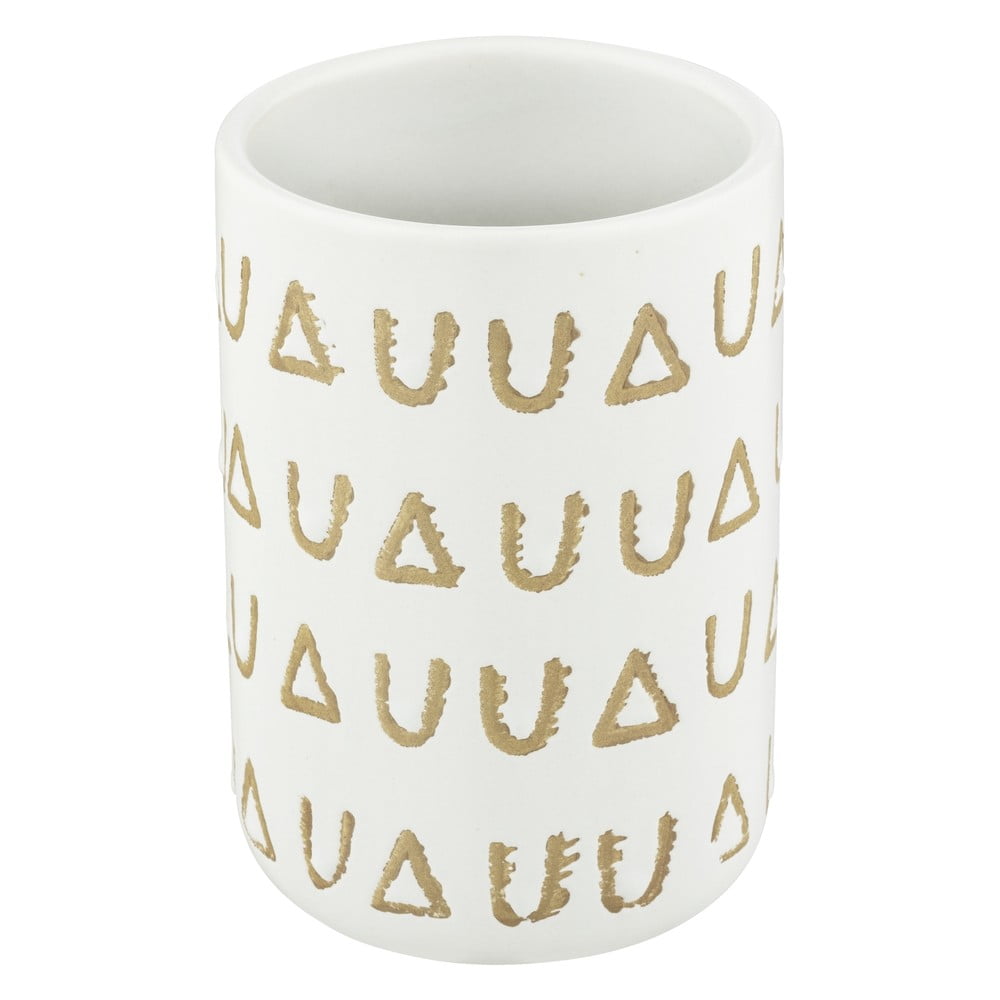 Béžový keramický pohárik na zubné kefky Avila - Wenko