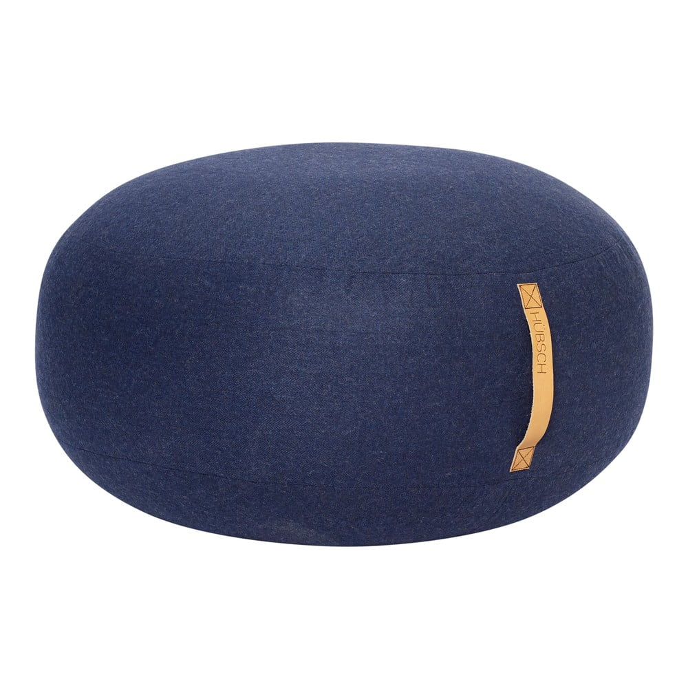 Tmavomodrý puf Hübsch Turenio