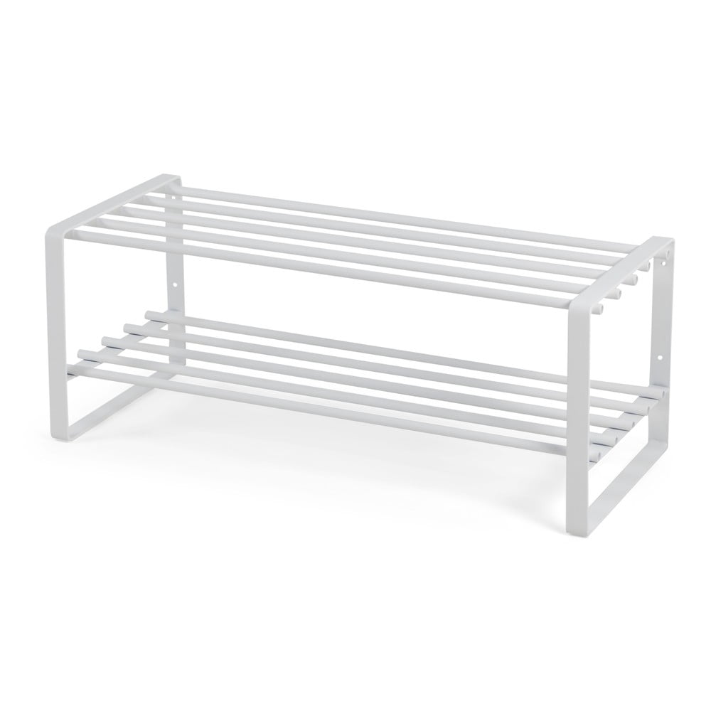 Biela kovová skrinka na topánky 70x29x27 cm Rex – Spinder Design