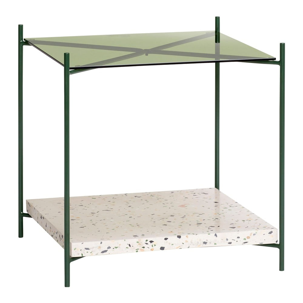 Sklenený odkladací stolík 42x42 cm Niche – Hübsch