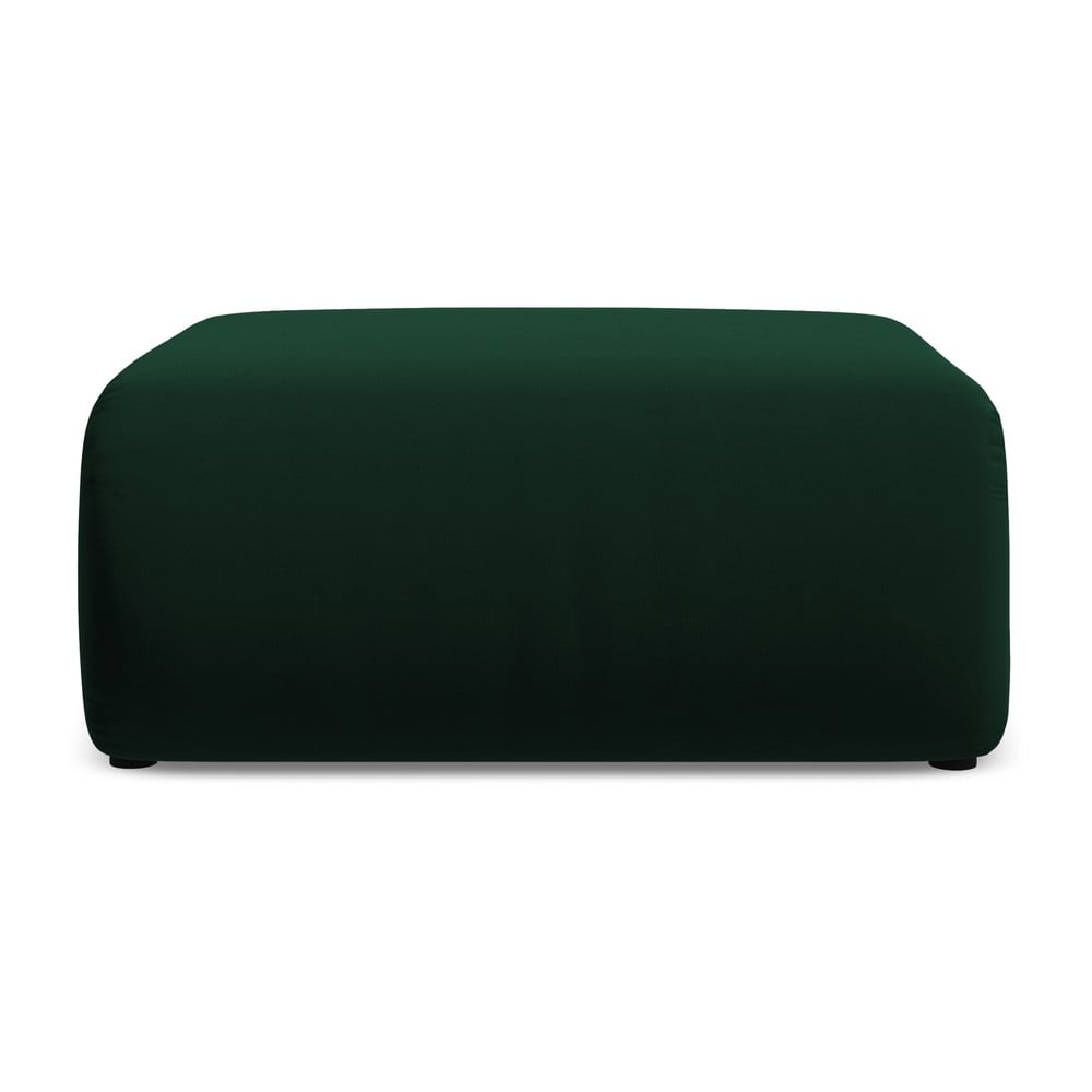 Tmavozelená zamatová podnožka Ekahi – Makamii