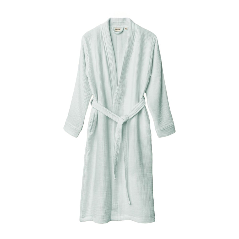 Mušelínový župan v mentolovej farbe veľkosť S/M Kimono – Foutastic
