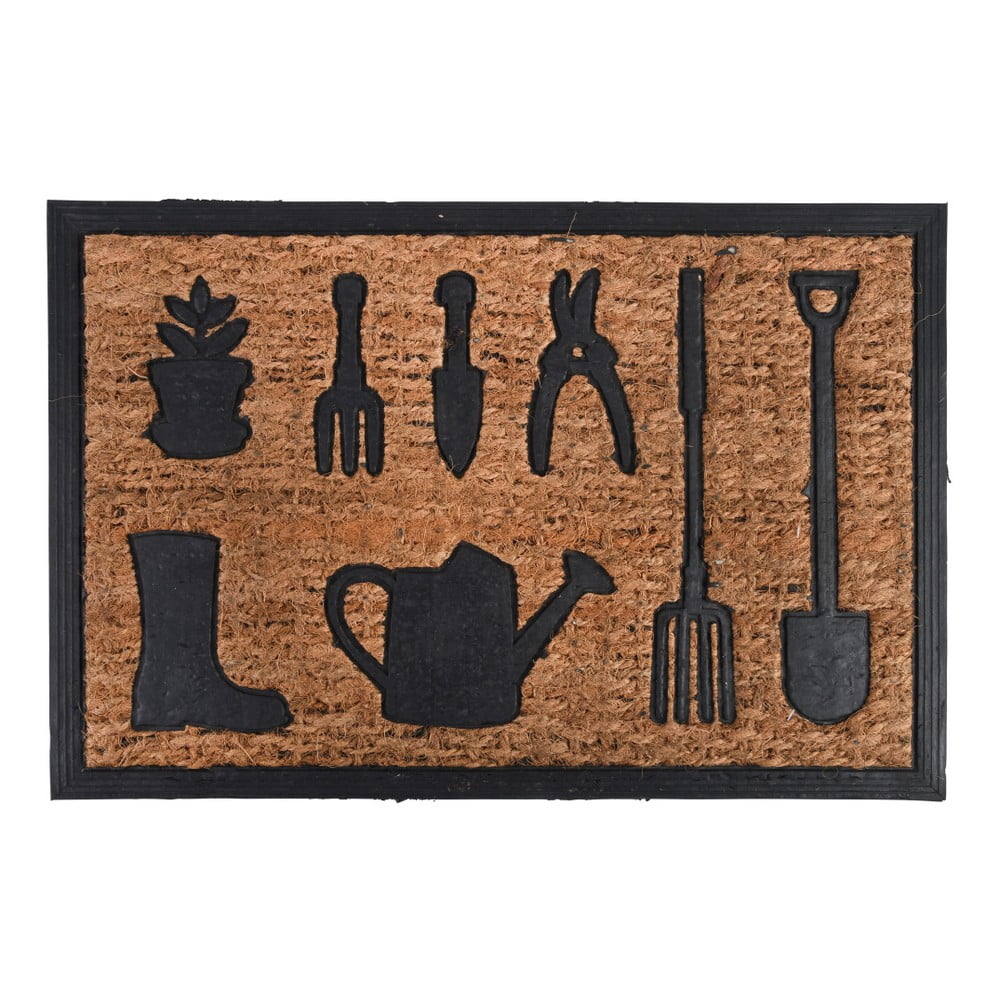 Rohožka z kokosového vlákna s dizajnom záhradného náradia Esschert Design Gardener