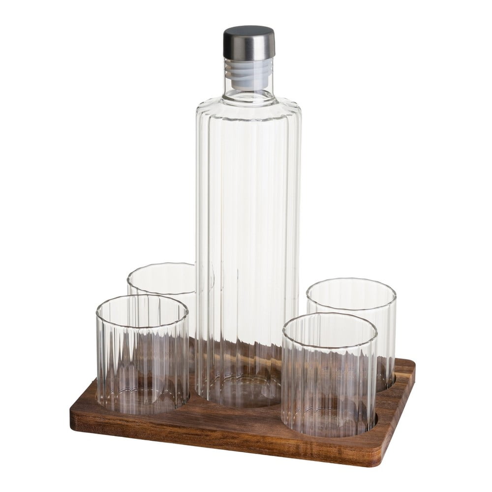 Súprava karafy a pohárov v prírodnej farbe 1 l Linea Duo – Casa Selección