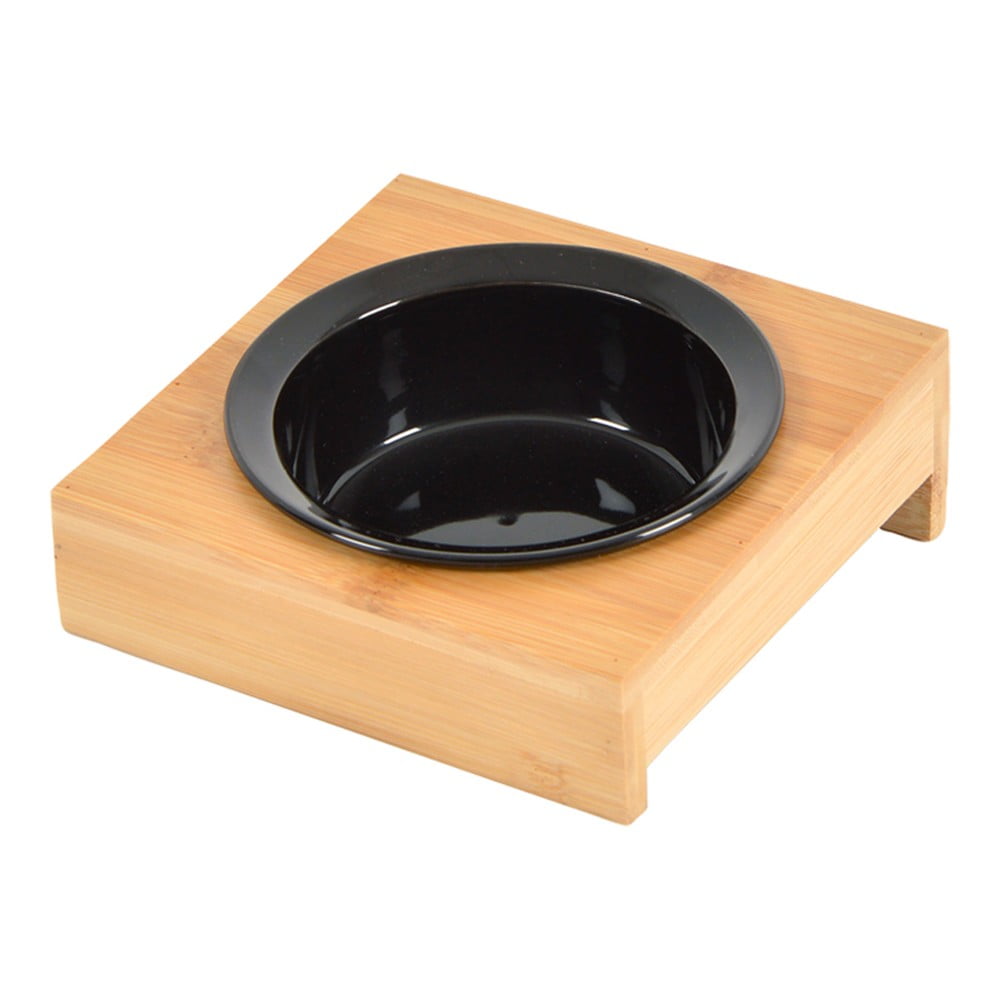 Bambusová miska s podstavcom pre psa ø 12 cm – Love Story