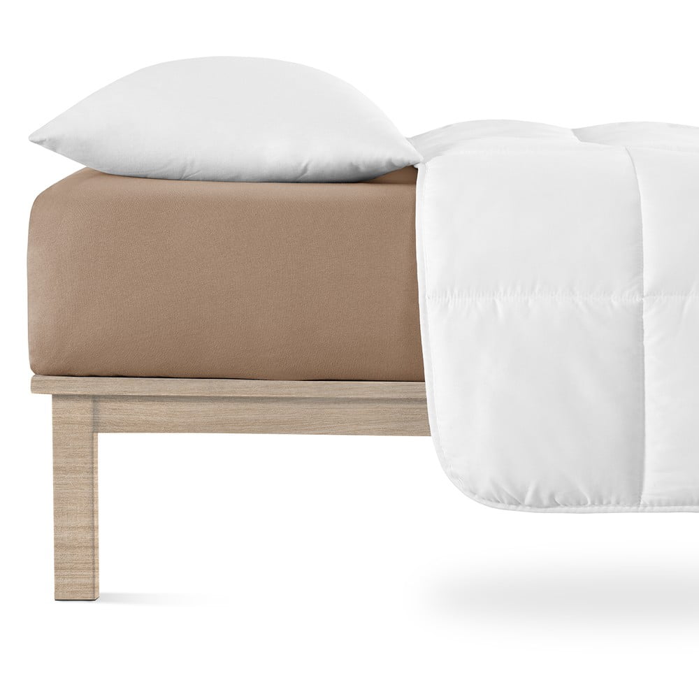 Hnedá napínacia plachta jersey 200x220 cm Boxspring – Andrea Simone