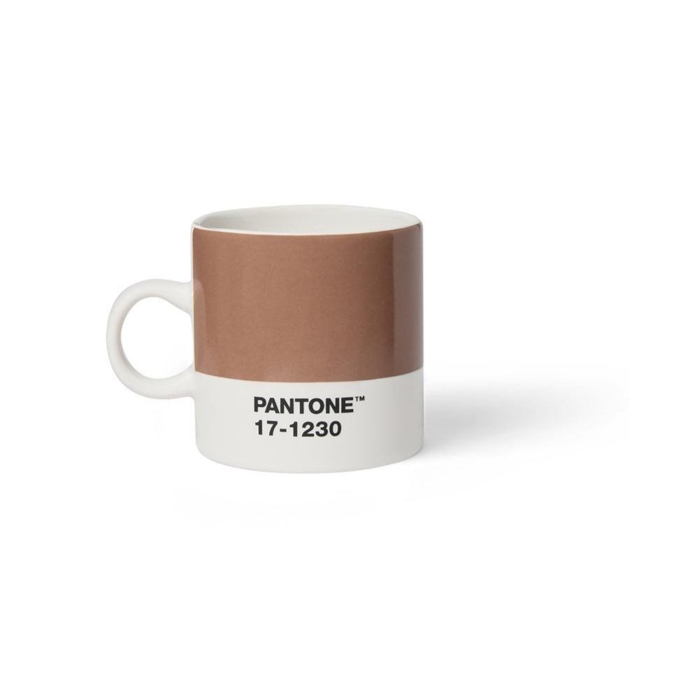 Svetlohnedý keramický hrnček na espresso 120 ml Mocha Mousse 17-1230 – Pantone