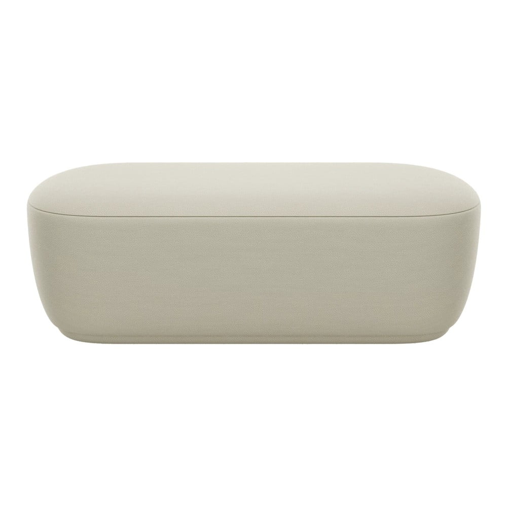 Béžová lavica z textílie bouclé KUON – Blomus