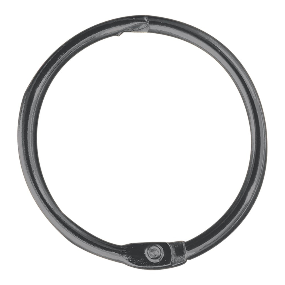 Matne čierne krúžky k sprchovému závesu v súprave 12 ks Ringo Small – Spirella