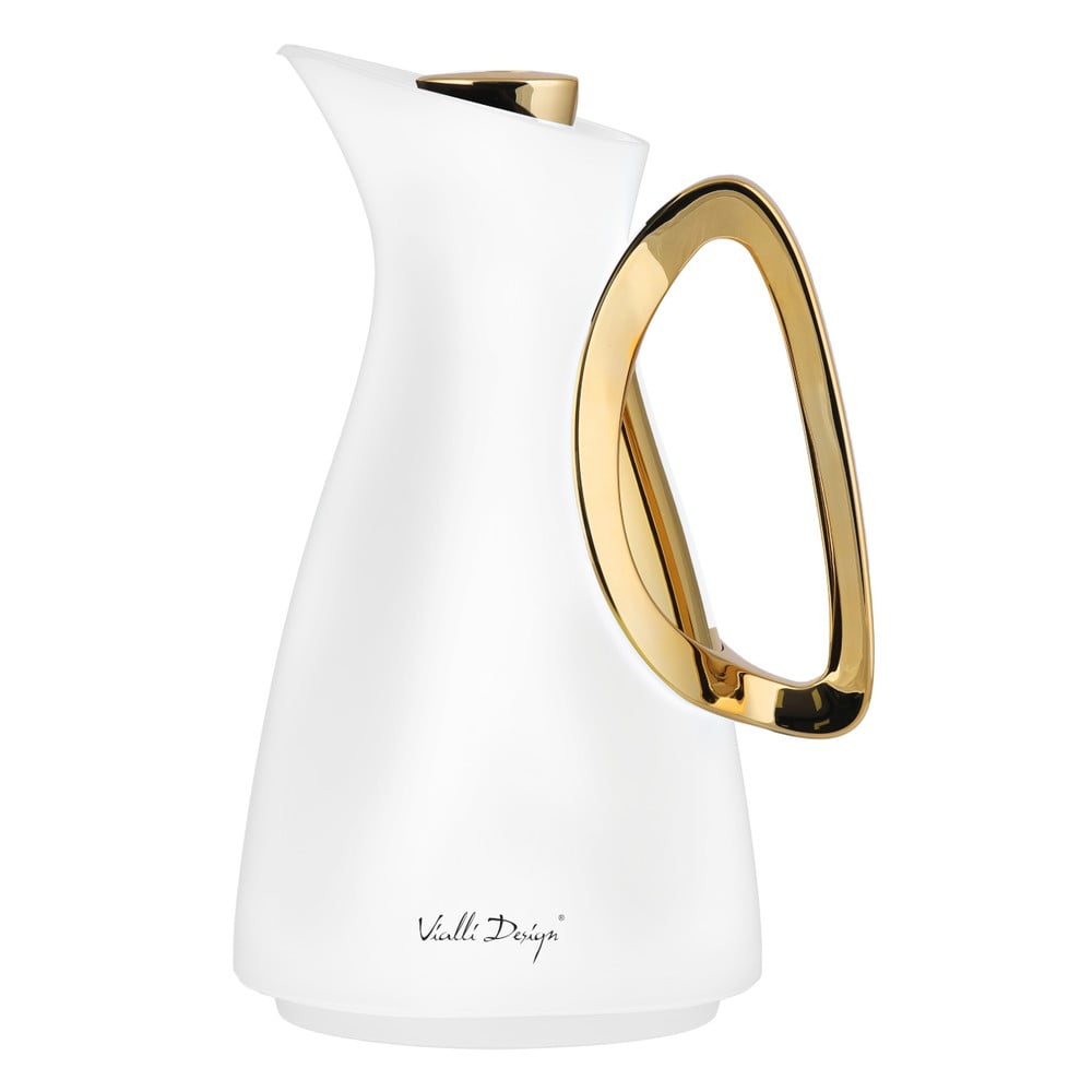 Termoska v bielo-zlatej farbe 1 l Alessia – Vialli Design