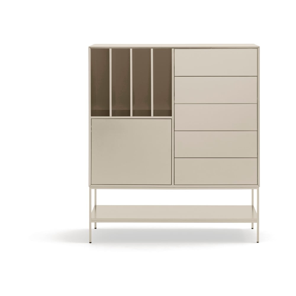 Krémová skrinka 120x140x45 cm Platt – Teulat